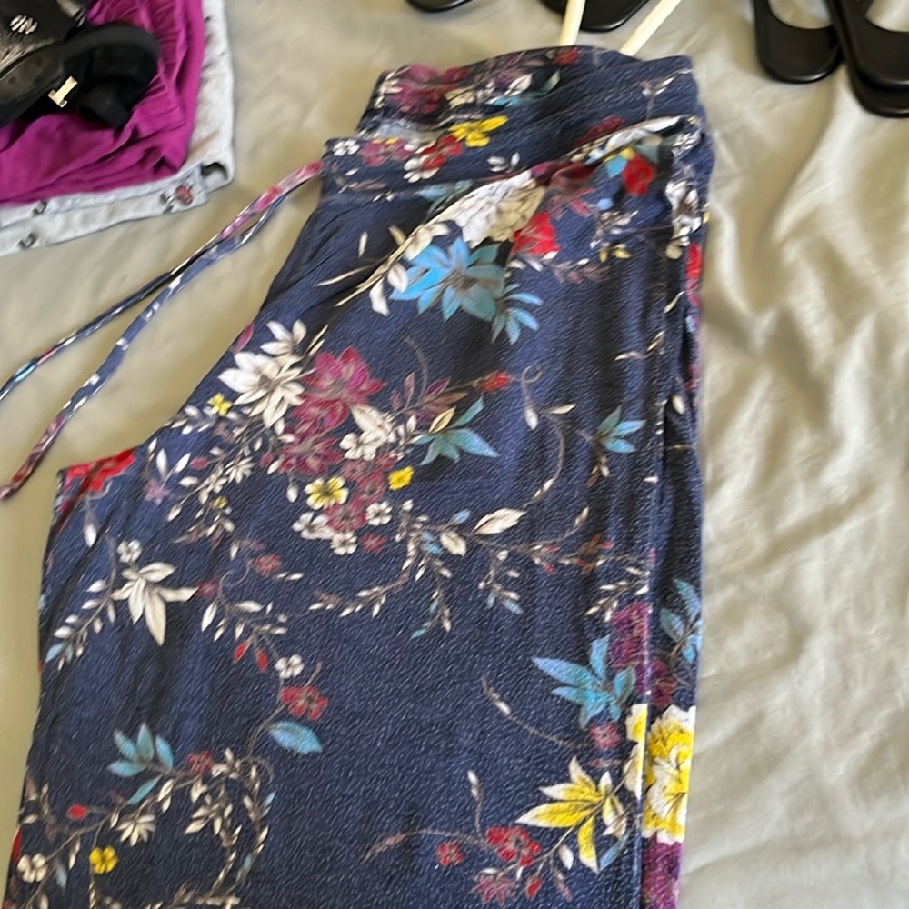 Floral pajama pants